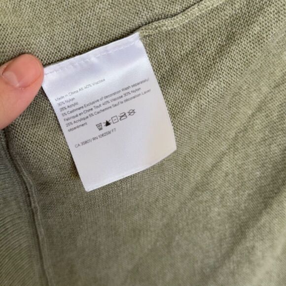 Lululemon Cashlu Knit Waterfall Open Cardigan - Rosemary Green | Size XS/S - Picture 4 of 8